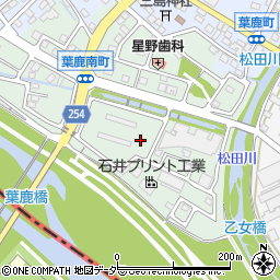 栃木県足利市葉鹿南町周辺の地図