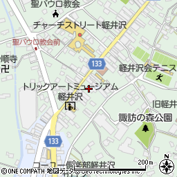日本基督教団　軽井沢教会周辺の地図