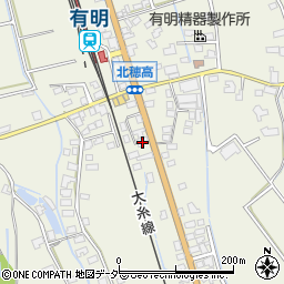 長野県安曇野市穂高北穂高2296周辺の地図