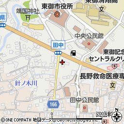 セブンイレブン東部田中店周辺の地図