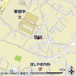 長野県東御市常田周辺の地図