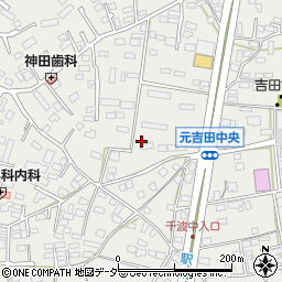 茨城県水戸市元吉田町109周辺の地図