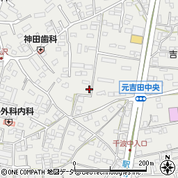 茨城県水戸市元吉田町106-3周辺の地図