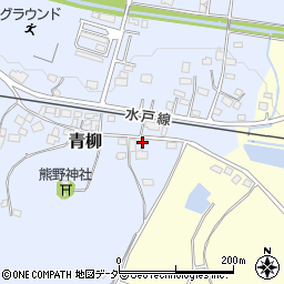 茨城県桜川市青柳61周辺の地図