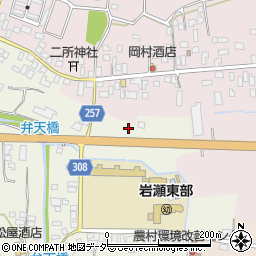 茨城県桜川市友部191周辺の地図
