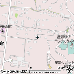 長野県北佐久郡軽井沢町長倉周辺の地図
