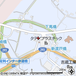 栃木県足利市樺崎町332周辺の地図