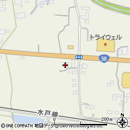 茨城県桜川市友部1213周辺の地図