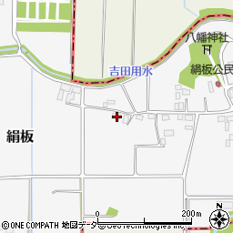 栃木県下野市絹板190周辺の地図
