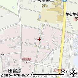 茨城県ひたちなか市田宮原周辺の地図