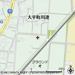 栃木県栃木市大平町川連242周辺の地図