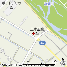 長野県安曇野市穂高北穂高2605周辺の地図