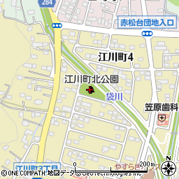 江川町北公園周辺の地図