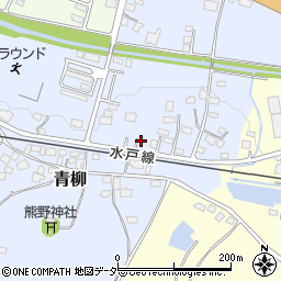 茨城県桜川市青柳24周辺の地図