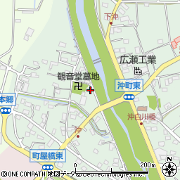 群馬県高崎市沖町121周辺の地図