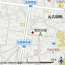 茨城県水戸市元吉田町352-6周辺の地図