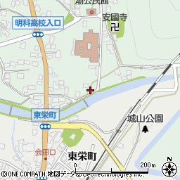 長野県安曇野市明科東川手潮587-1周辺の地図