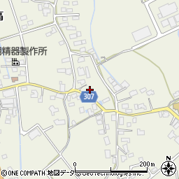 長野県安曇野市穂高北穂高1962周辺の地図