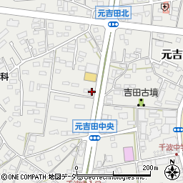 茨城県水戸市元吉田町124-3周辺の地図
