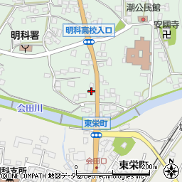長野県安曇野市明科東川手潮554周辺の地図