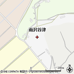 茨城県ひたちなか市雨沢谷津周辺の地図