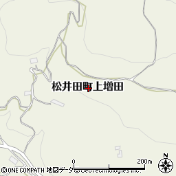 群馬県安中市松井田町上増田周辺の地図