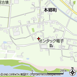 群馬県高崎市本郷町278-3周辺の地図