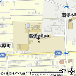 太田市立藪塚本町中学校周辺の地図
