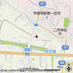 茨城県桜川市友部261周辺の地図