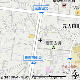 茨城県水戸市元吉田町122周辺の地図