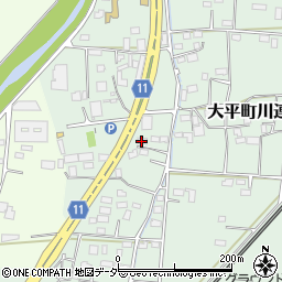 栃木県栃木市大平町川連396-28周辺の地図