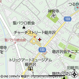 株式会社白樺堂　旧軽銀座本店周辺の地図