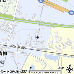 茨城県桜川市青柳17周辺の地図