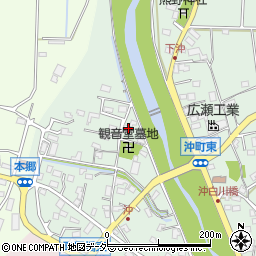 群馬県高崎市沖町58周辺の地図