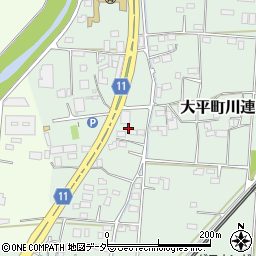 栃木県栃木市大平町川連396-8周辺の地図