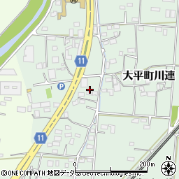 栃木県栃木市大平町川連396-26周辺の地図