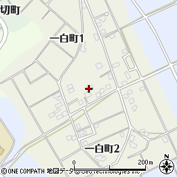 石川県加賀市一白町周辺の地図