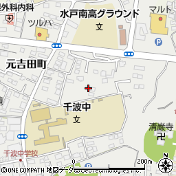 茨城県水戸市元吉田町582-3周辺の地図