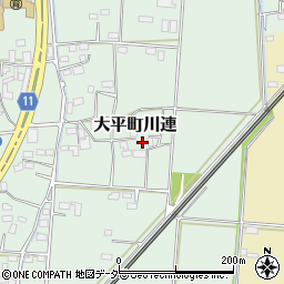 栃木県栃木市大平町川連431周辺の地図