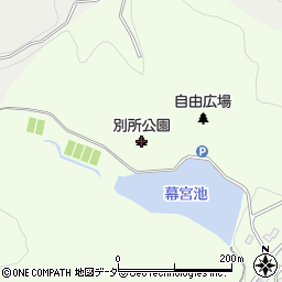 別所公園周辺の地図