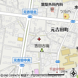 茨城県水戸市元吉田町354-7周辺の地図