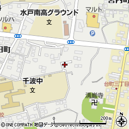 茨城県水戸市元吉田町562-7周辺の地図