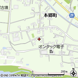 群馬県高崎市本郷町278-2周辺の地図
