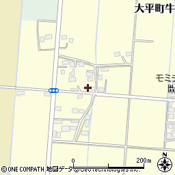 栃木県栃木市大平町牛久237周辺の地図