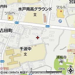 茨城県水戸市元吉田町562-9周辺の地図
