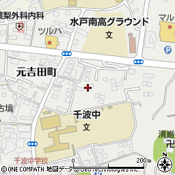 茨城県水戸市元吉田町582周辺の地図