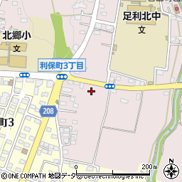 栃木県足利市菅田町16周辺の地図