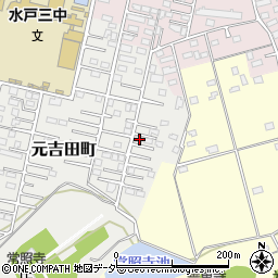 茨城県水戸市元吉田町2853-2周辺の地図