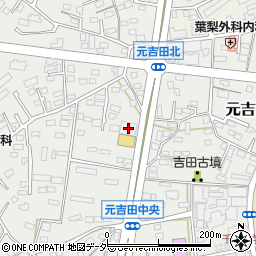 茨城県水戸市元吉田町120-1周辺の地図