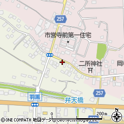 茨城県桜川市友部267周辺の地図